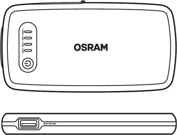 Actual product image Osram Batterystart 200 (500 A, 6000 mAh)
