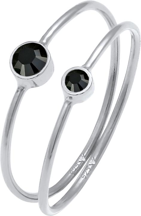 Actual product image Elli Ring Set, Solitaire Ring (54, 925 Silver)
