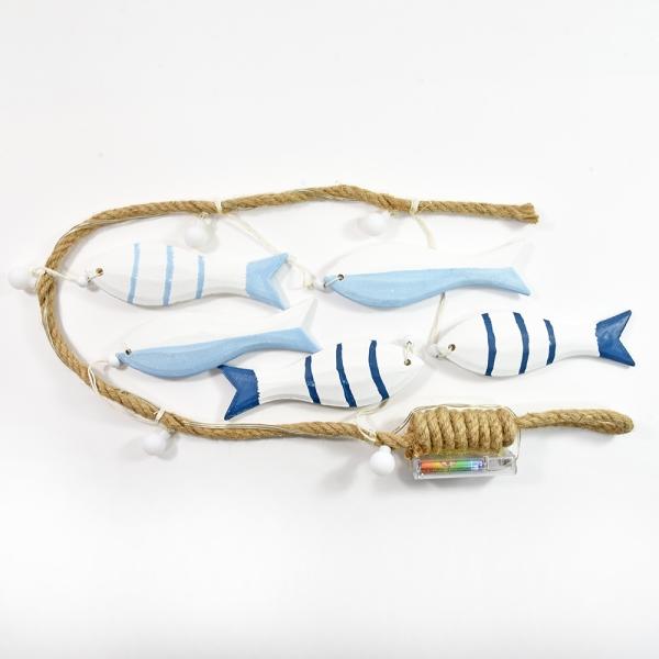 Produktbild Kögler Maritime Deko Girlande mit LEDs und Fischen