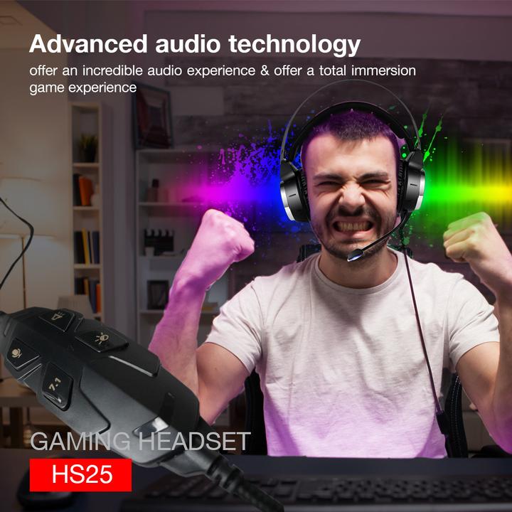 Actual product image Lenovo Gaming Headphones HS25 (Cable)