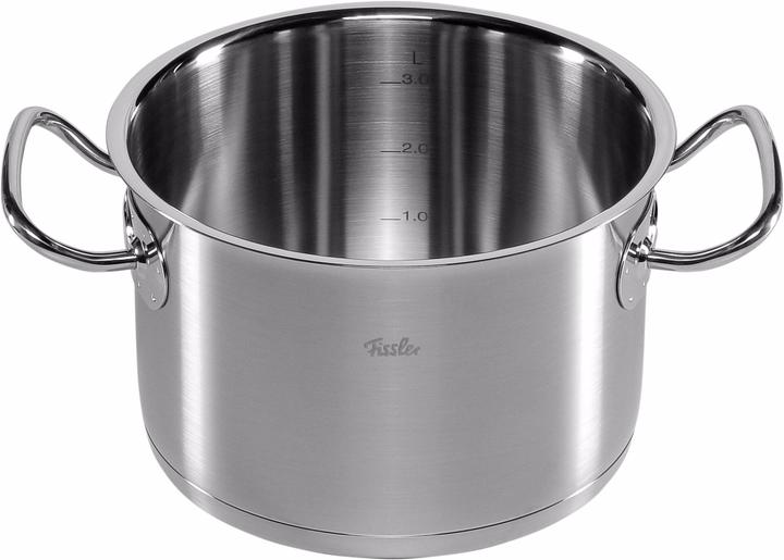 Actual product image Fissler orig.-profi collection pot set 5-pcs. + serving pan (Pan set + pot set, Stainless steel)