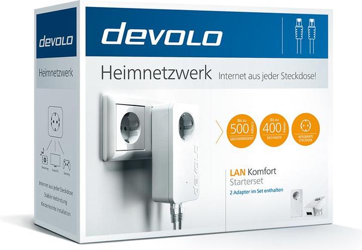 Produktbild Devolo LAN Komfort Starter Kit (500 Mbit/s)