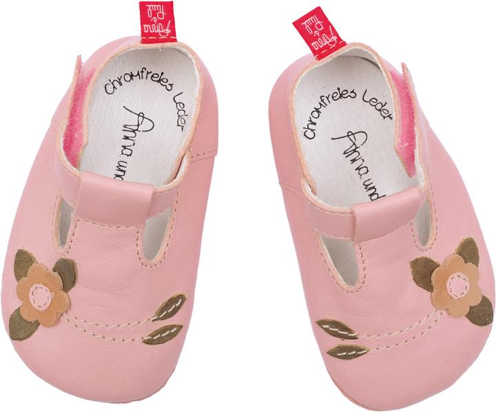 Anna und Paul Sleeping beauty, pink, with rubber sole (22)