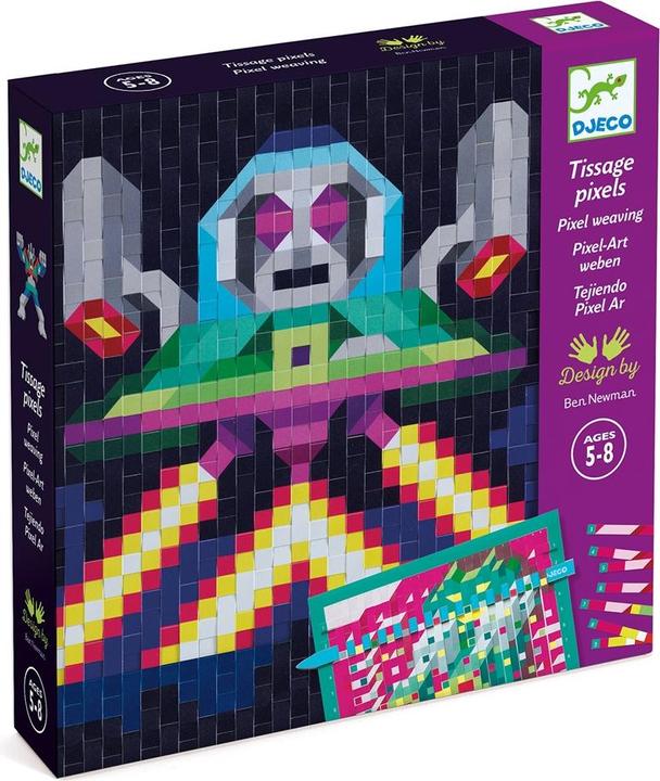 Actual product image Djeco Pixel art weave attacker
