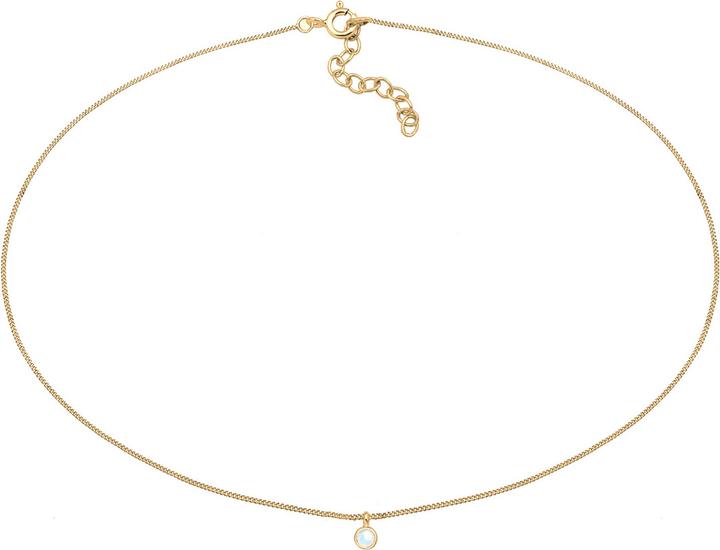 Immagine prodotto Elli Girocollo, collana di pietre preziose (Pietra lunare, Argento 925, 36 cm)