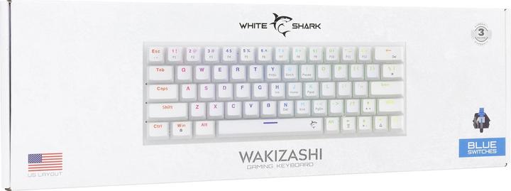 Produktbild White Shark GK-002221V2 Wakizashi-2 White US-Blue.SW (US, Kabelgebunden)