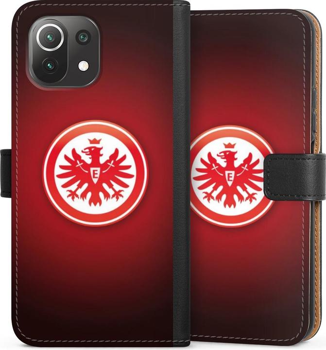 Produktbild DeinDesign Tasche für Xiaomi Mi 11 Lite 5G Handy Flip Case Wallet Cover Handytasche Leder Eintracht Frankfurt (Xiaomi Mi 11 Lite 5G)