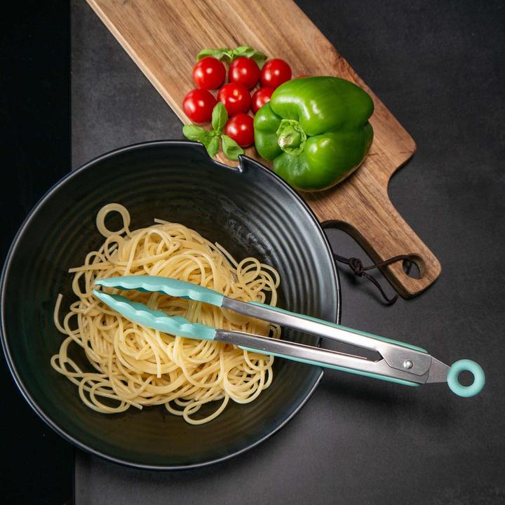 Actual product image Intirilife 12-piece kitchen utensil set with tongs whisk spatula