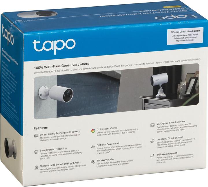 Produktbild TP-Link Tapo C410 (2304 x 1296 Pixels)