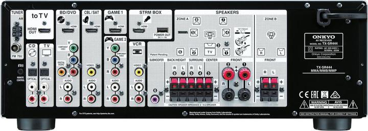 Actual product image Onkyo Tx-Sr444 (7.1 Channel, AM, FM)