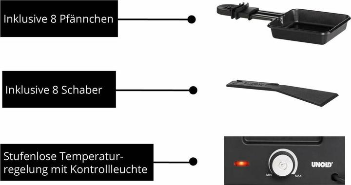 Image du produit Unold 48730 Raclette Finesse Basic