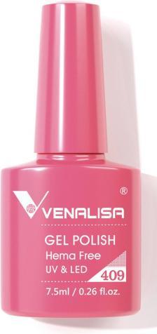 Venalisa Gellack 409 UV/LED (Flamingo Pink, UV-Gel Lack)