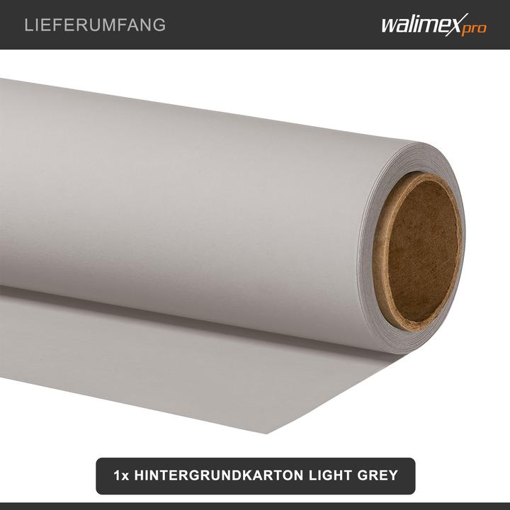 Actual product image Walimex pro Background paper 2,60x10m, light grey (260 cm)