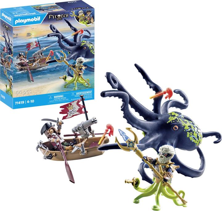 Actual product image Playmobil Battle against the Giant Octopus (71419, Playmobil Pirates)