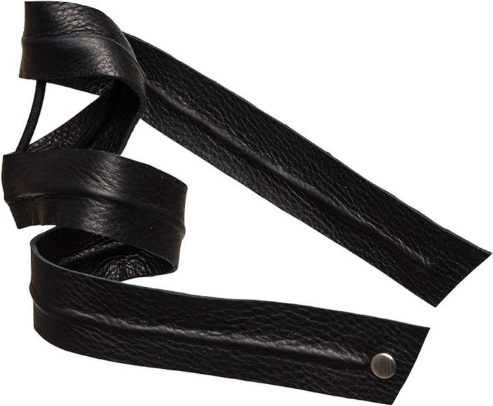 Immagine prodotto Corinne Mondo - Banda in pelle lunga piegabile nera (Elastico per capelli)