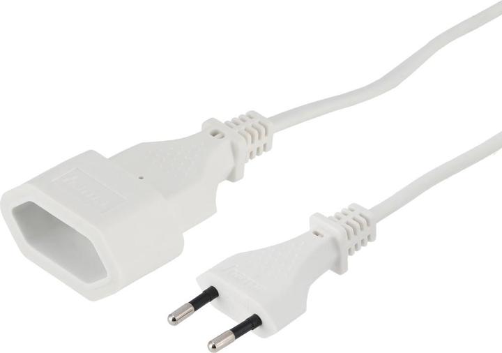 Actual product image Hama Extension cable with Euro plug, for indoor use, 3 m, white (3 m)