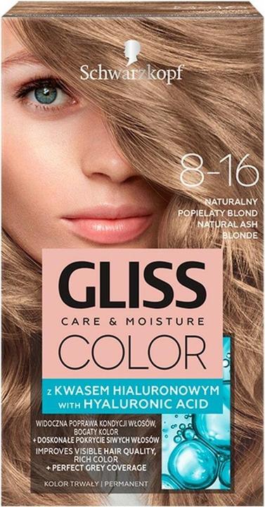 Produktbild Schwarzkopf Gliss Color (8-16 Natural Ash Blond)