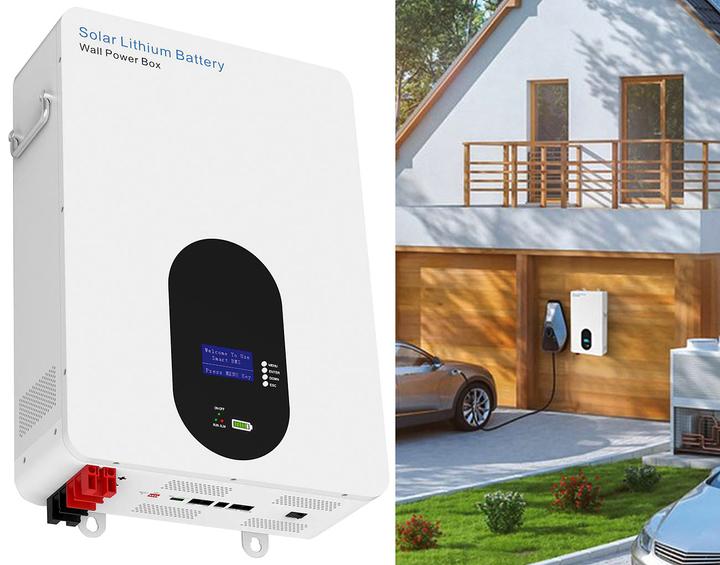 Produktbild Revolt LiFePO4-Akku zur Wandmontage, BMS, 48 V, 4,8 kWh