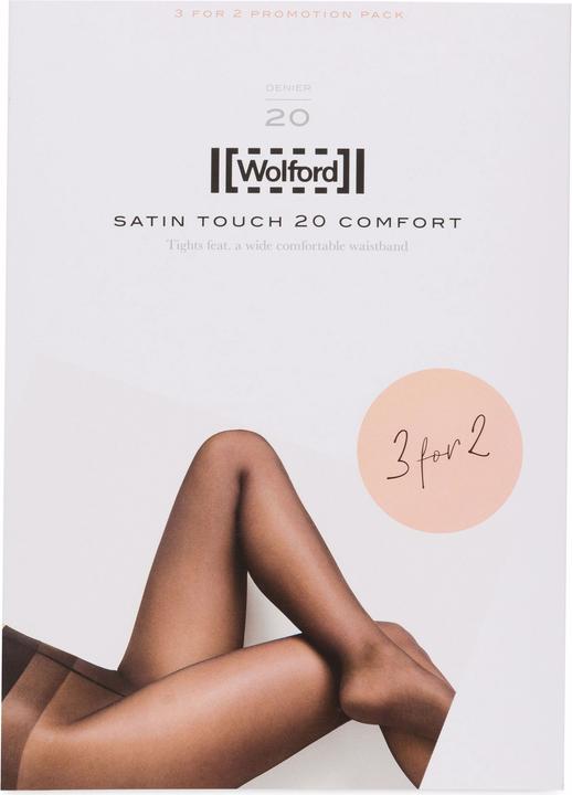Produktbild Wolford Strumpfhose "Satin Touch" nearly black (20 DEN, 36, S)