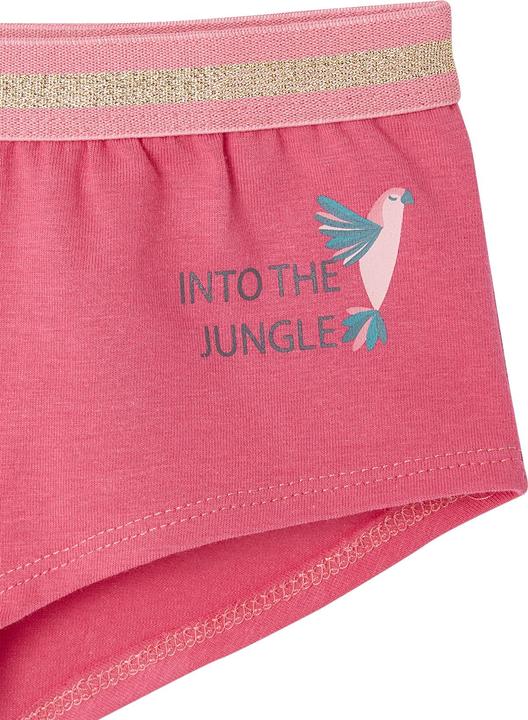 Produktbild Vertbaudet Bio-Kollektion: 5er-Pack Mädchen Shortys mit Dschungelprint (92)
