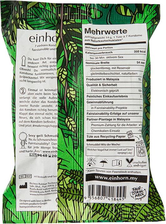 Actual product image Einhorn Condoms Fumbling jungle (7 pcs.)