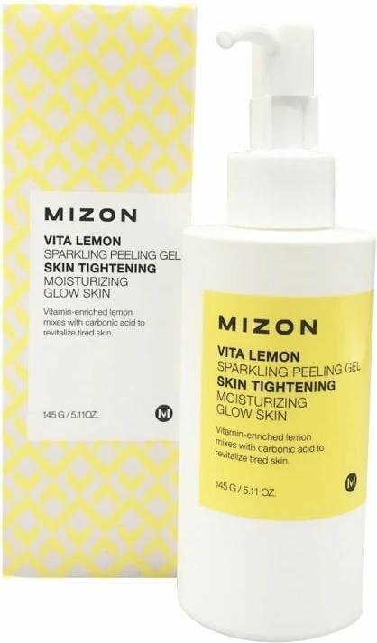 Actual product image Mizon Vita Lemon Sparkling Peeling Gel Moistruzing & Glow Skin Sparkling Face Scrub Lemon 145g (Exfoliation)
