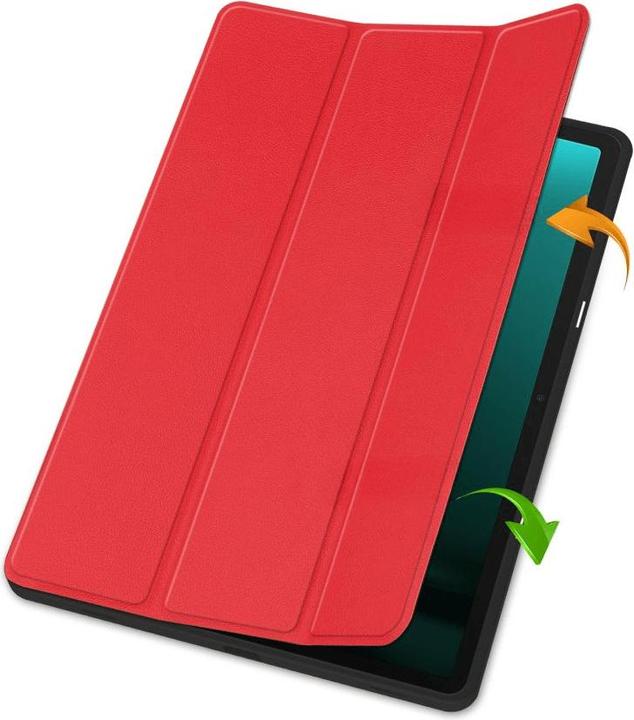 Produktbild Cover-Discount Galaxy Tab S9+ / S9 FE+ - Smart Case Silikon rot (Galaxy Tab S9+, Galaxy Tab S10+, Galaxy Tab S9 FE)