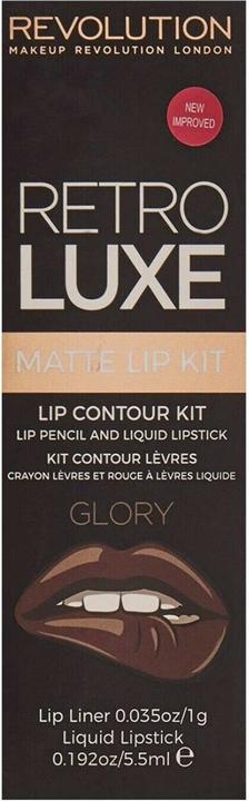 Produktbild Makeup Revolution Retro Luxe Lip Kit Matte Glory 1g + 5.5ml (Matte Glory)
