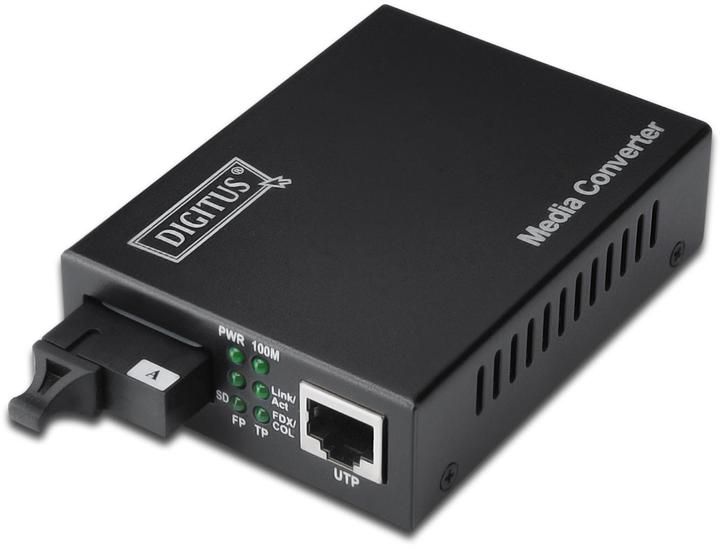 Produktbild Digitus Medienkonverter Singlemode BiDi WDM Gigabit Ethernet Tx1310nm / Rx1550nm SC Buchse Bis zu 20km