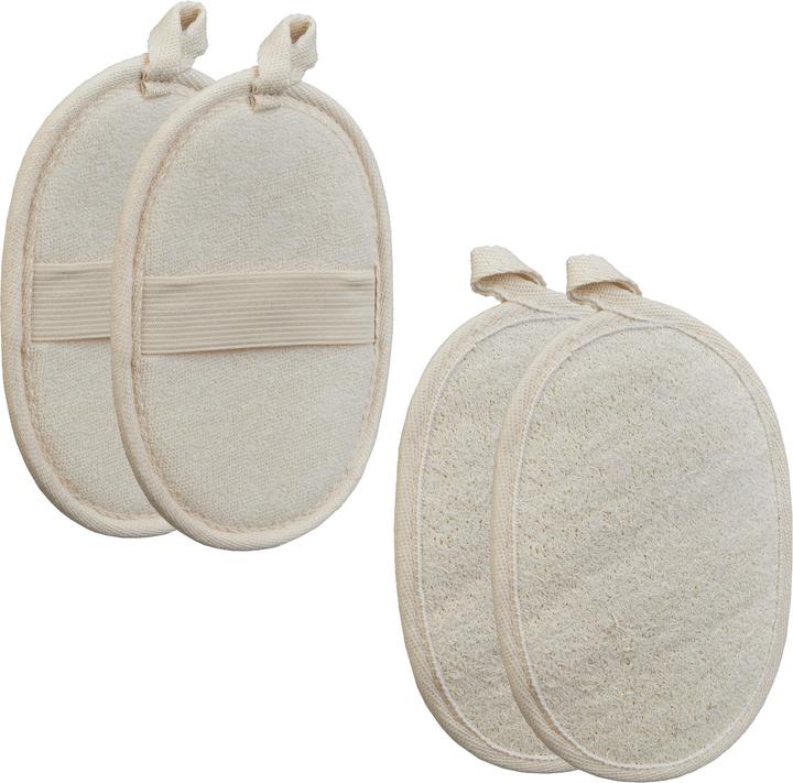 Actual product image Relaxdays 4x loofah sponge