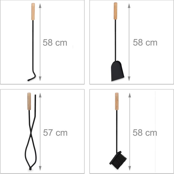 Produktbild Relaxdays Kaminzubehör Set (46 x 30 x 62.5 cm)