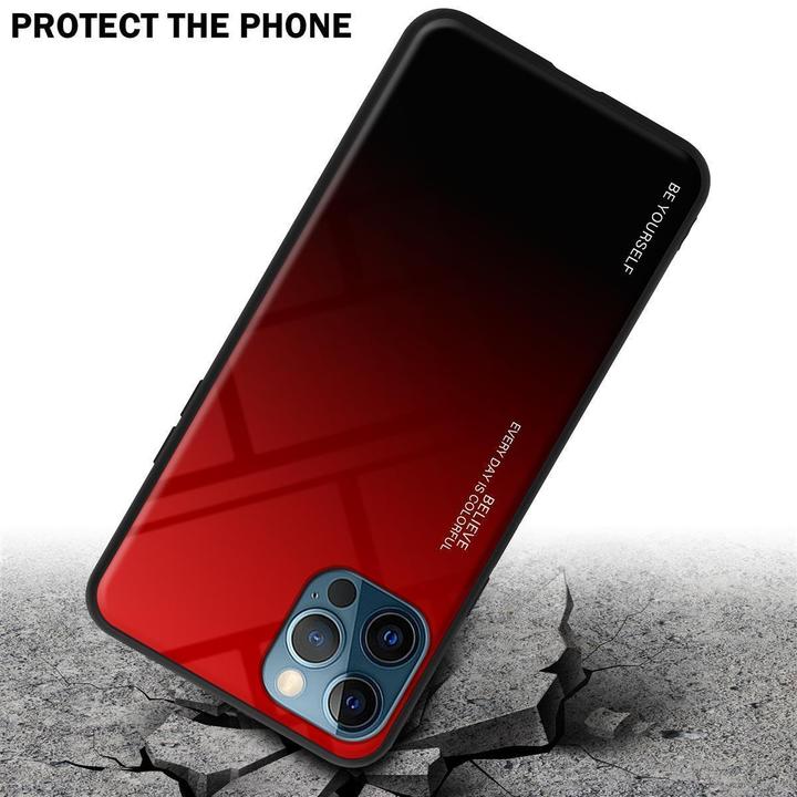 Productafbeelding Cadorabo TPU 2 Kleuren Glazen Hoesje (Apple iPhone 13 Pro)