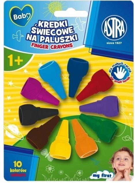 Teka Fingermalstifte 10 Farben ASTRA (Multicolore, 10 x)