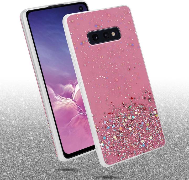 Image du produit Cadorabo Couverture TPU paillettes scintillantes (Samsung Galaxy S10e)