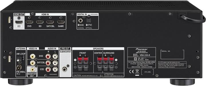 Image du produit Pioneer Vsx-330-K (5.1 canaux, FM)