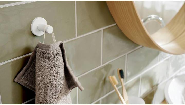 Image du produit tesa MOON WHITE Crochet pour serviette de bain avec solution adhésive sans perçage