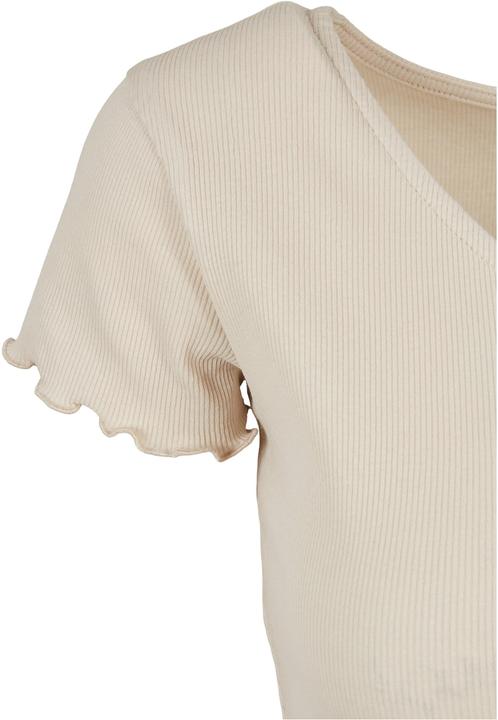 Actual product image Urban Classics Ladies Cropped Button Up Rib Tee - 12114 (4XL)