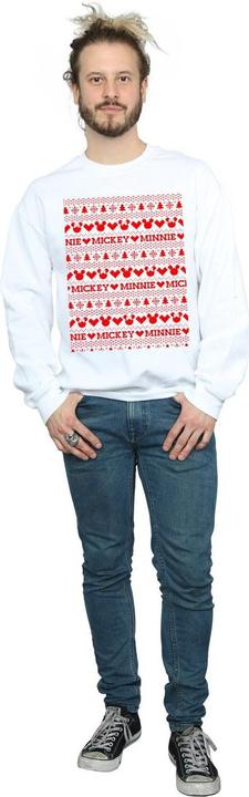 Immagine prodotto Disney Mickey And Minnie Christmas Fair Isle Felpa Uomo (M)
