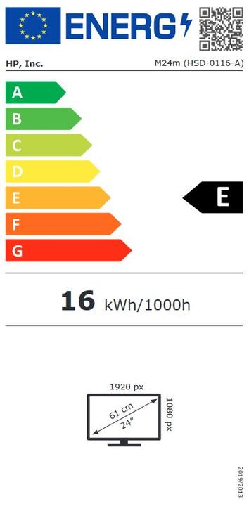 Energie-Label HP M24M (24") Conferencing (1920 x 1080 Pixel, 23.80")