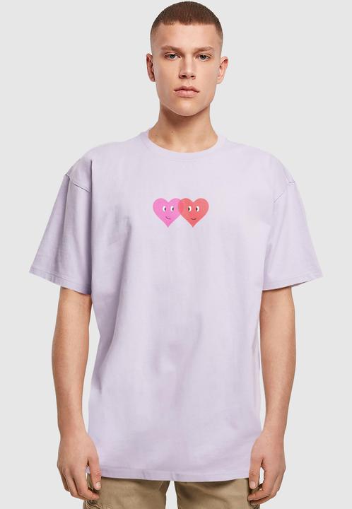 Actual product image Merchcode Hugs & Love - Two Hearts Heavy Oversize Tee - 174979 (L)