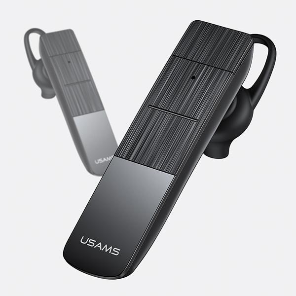 Actual product image Usams Sluchawka Bluetooth 5.0 BT2 czarnyblack BHUBT201 USAMS-BT2 (Wireless, USB-C)