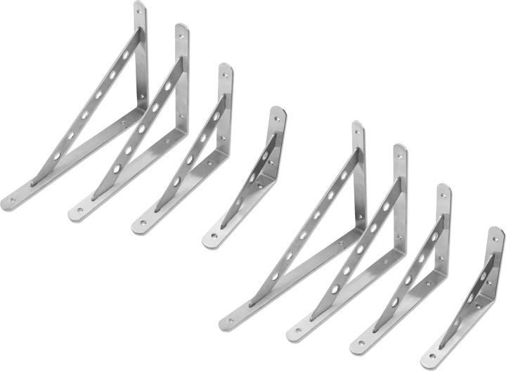 Produktbild Eneroid Regalwinkel, Regalträger, 250x150x25 mm, Edelstahl, 2 Stück