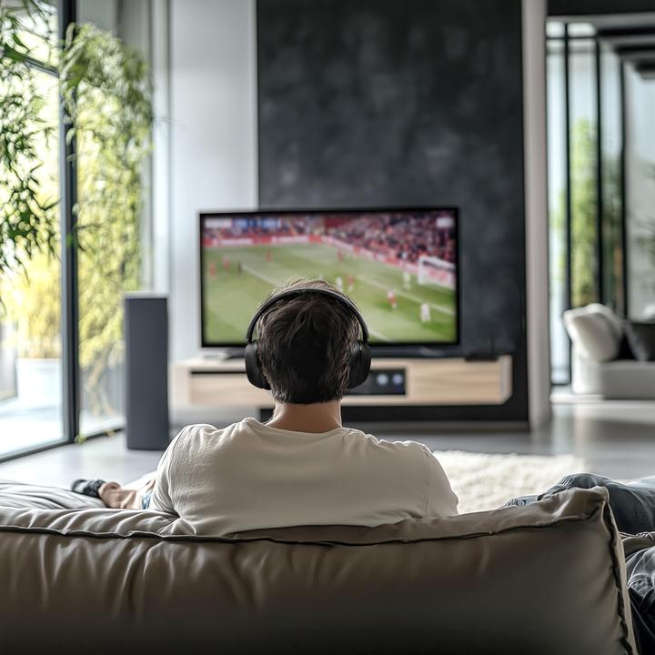 Immagine prodotto Mixx Cuffie StreamQ Surround TV Media nero (40 h, Cablato)