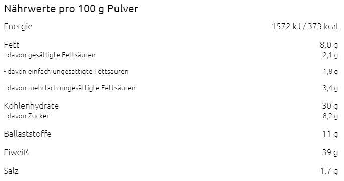 Valori nutrizionali e ingredienti Layenberger Frullato sottile (Cioccolato e noci, 1 pz., 396 g)