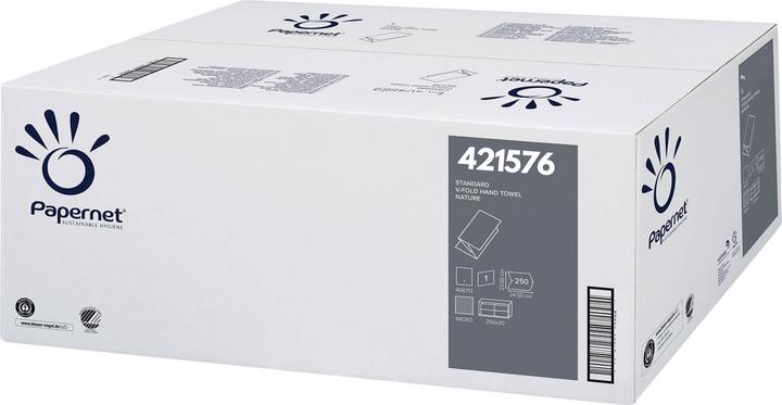 Produktbild Papernet V-Falz Papierhandtücher, 421576, 1-lagig (1 x)