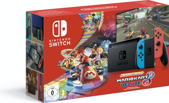 Actual product image Nintendo Switch Mario Kart 8 Deluxe Bundle