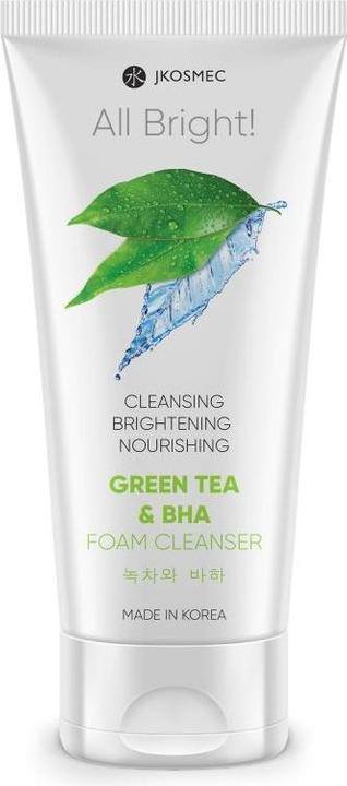 JKosmec All Bright Green Tea and BHA Foam Cleanser (180 ml)
