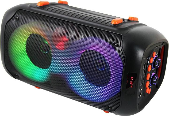 Produktbild Esperanza EP156 BT FM LED RGB KARAOKE Lautsprecher schwarz 20W (5 h, Batteriebetrieb)