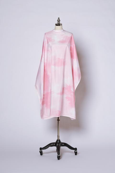 Färbeumhang Pink Tie Dye 147 x 111 cm