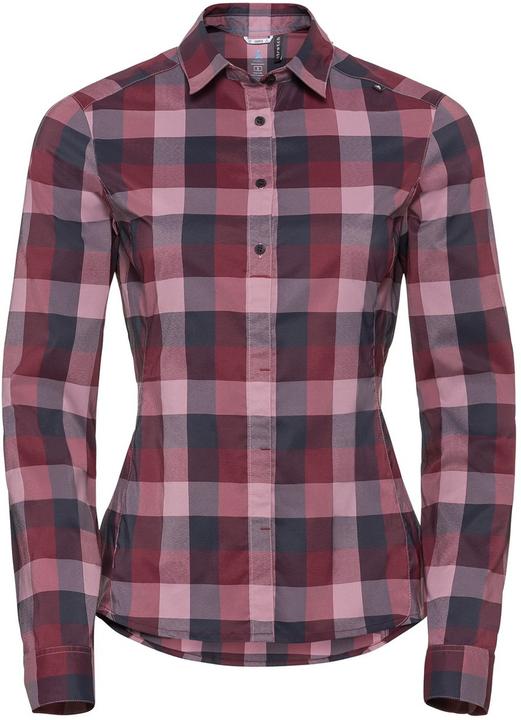 odyssey grey - rumba red - mesa rose - check